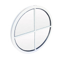 Good looking plastic material vinyl arched fixed windows